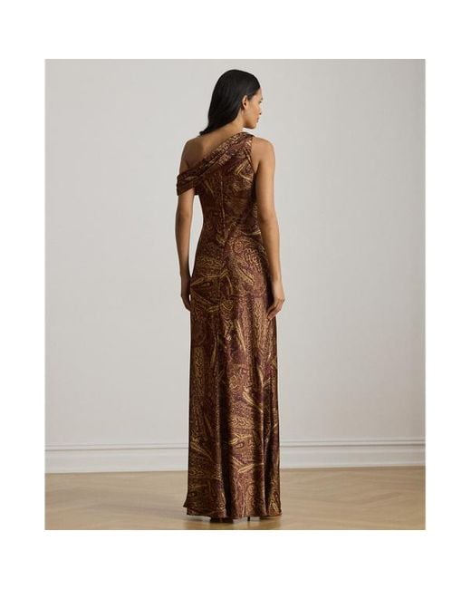 Abito a spalle scoperte con fibbia di Ralph Lauren in Brown