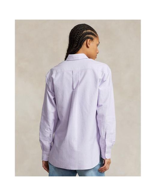 Camisa oxford Relaxed Fit de algodón Polo Ralph Lauren de color Purple