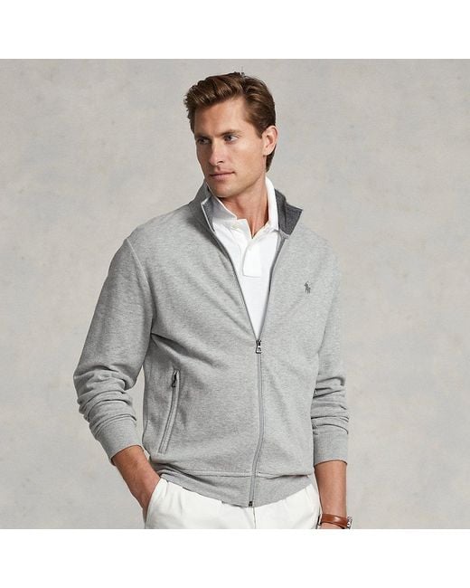 Veste d'athlétisme jersey luxueux Polo Ralph Lauren pour homme en coloris Gray