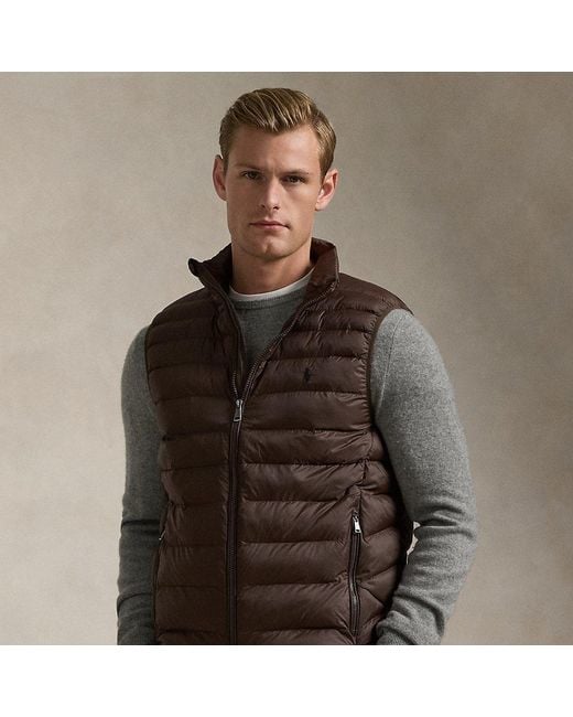 Polo Ralph Lauren Brown The Colden Packable Gilet for men