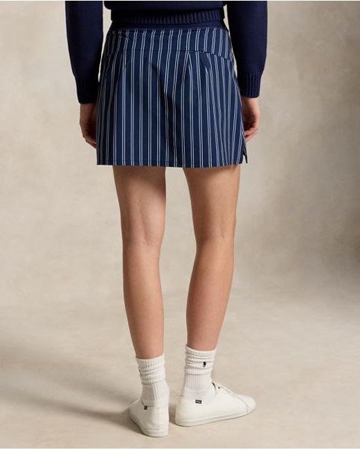 Ralph Lauren Blue Pinstripe Performance Skort