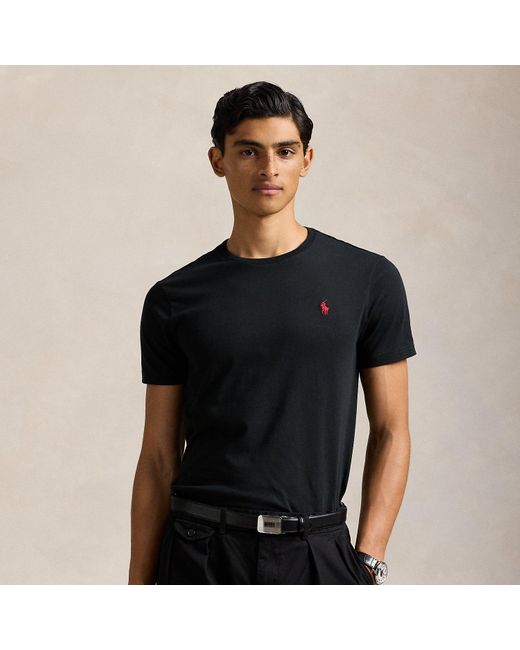 Polo Ralph Lauren Blue Custom Slim Fit Jersey Crewneck T-shirt for men
