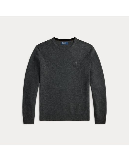 Polo Ralph Lauren Black Wool Crewneck Jumper for men