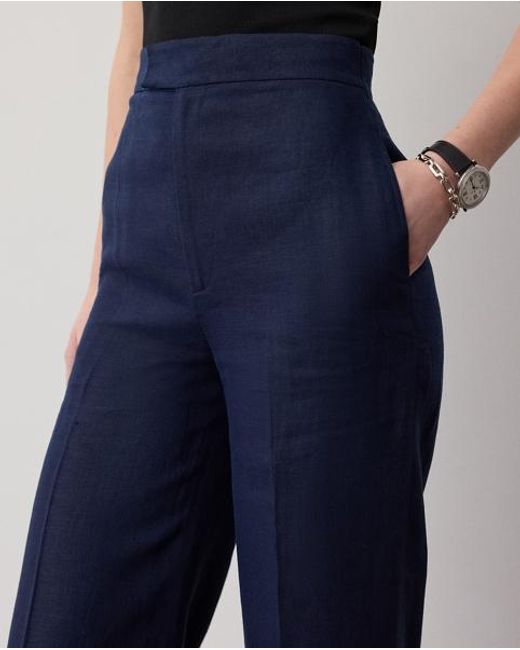 Ralph Lauren Blue Dean Linen Pant