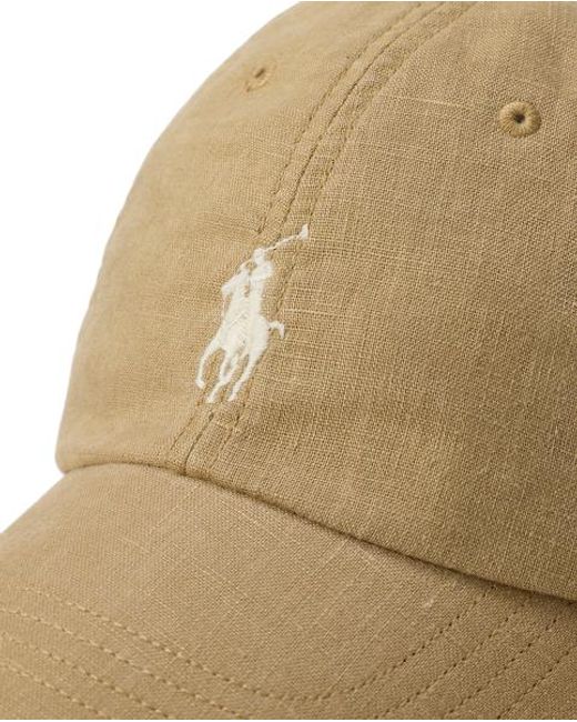 Polo Ralph Lauren Natural Linen Ball Cap for men