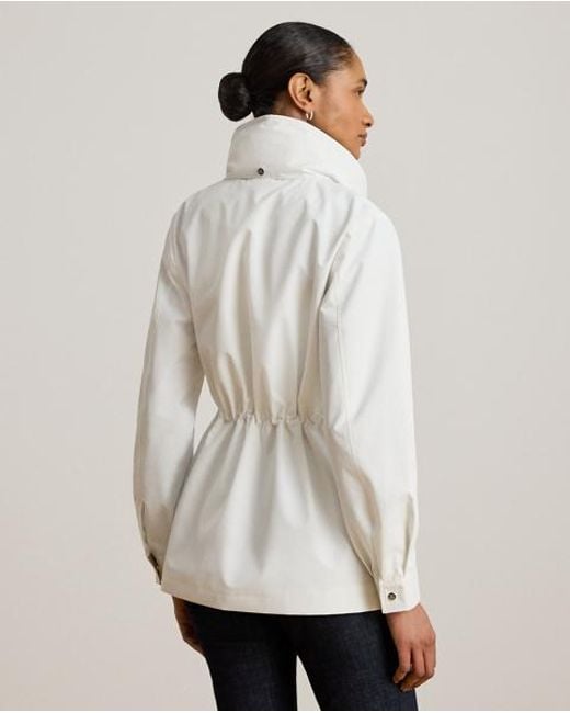 Ralph Lauren White Hooded Funnelneck Anorak