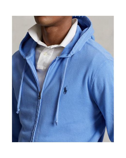 Polo Ralph Lauren Blue Spa Terry Full-zip Hoodie for men