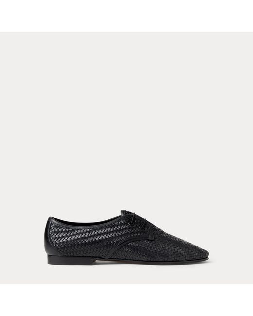Ralph Lauren Black Ralph Lauren Christie Woven Leather Oxford