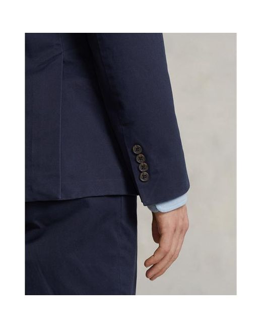 Ralph Lauren Anzugjacke Polo Soft aus Stretch-Chino in Blue für Herren