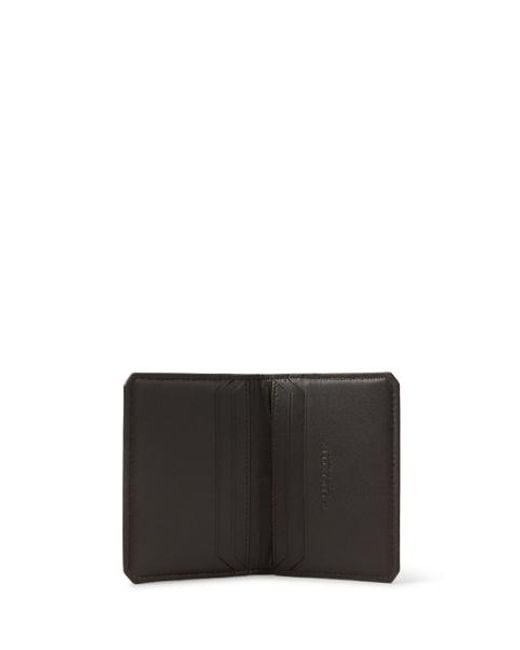 Ralph Lauren Brown Caiman Folded Card Case for men