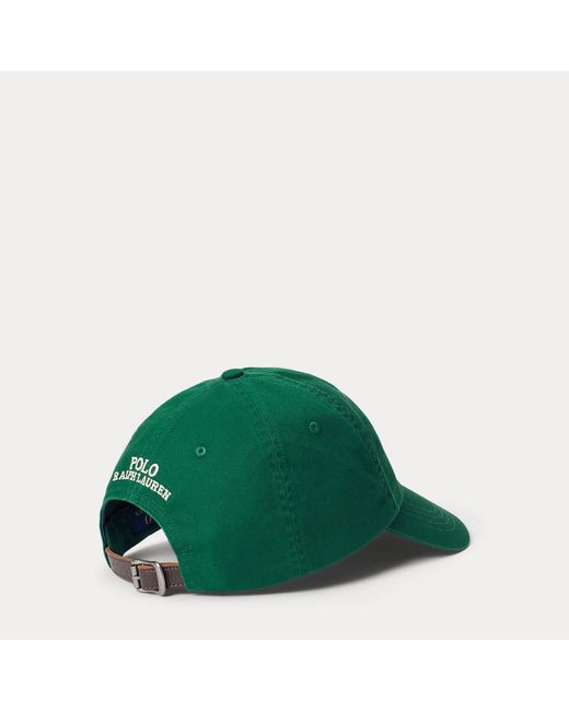 Polo Ralph Lauren Green Polo Bear Cotton Twill Ball Cap