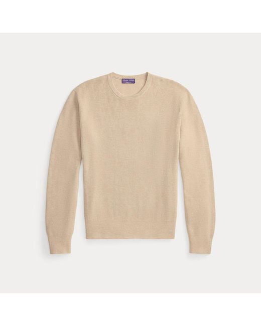 Ralph Lauren Natural Textured Cashmere Jumper for men
