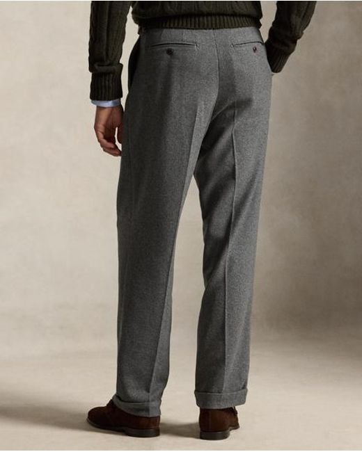 Polo Ralph Lauren Gray Suffield Relaxed Fit Flannel Trouser for men