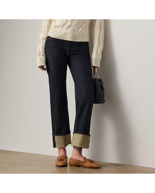 Ralph Lauren Blue Adderley Cuffed Slim Jean