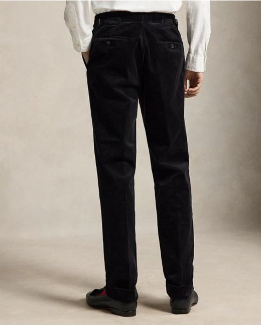 Polo Ralph Lauren Black Stretch Corduroy Suit Trousers for men