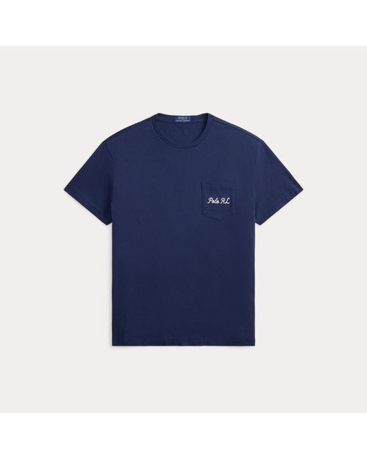 Polo Ralph Lauren Blue Custom Slim Fit Polo Bear T-Shirt for men