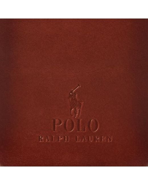 Polo Ralph Lauren Red Leather Magsafe Iphone 13 & 14 Case for men