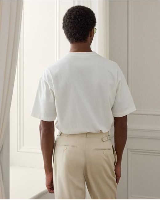 Ralph Lauren White Relaxed Fit Polo Bear T-Shirt for men