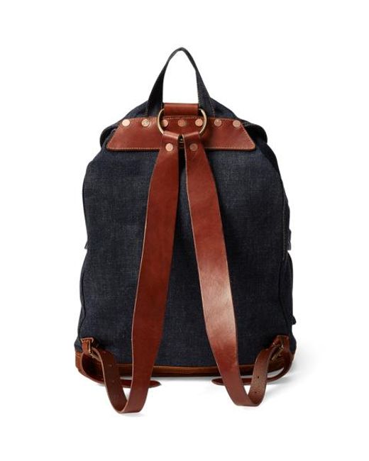 RRL Blue Denim Rucksack for men