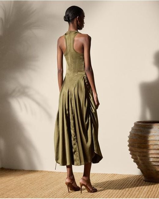 Robe Sienna Délavée En Charmeuse Ralph Lauren en coloris Green