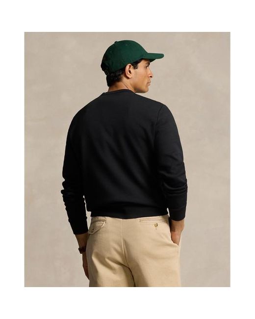 Polo Ralph Lauren Double-knit Sweatshirt Met Logo in het Black voor heren