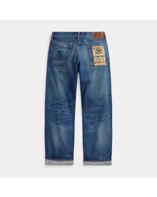RRL 5-Pocket-Jeans mit Grandfalls-Waschung in Blue für Herren