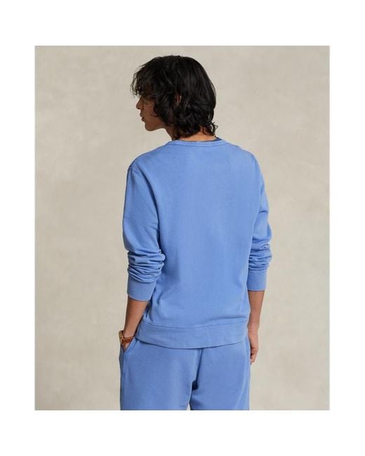 Polo Ralph Lauren Blue Spa Terry Sweatshirt for men