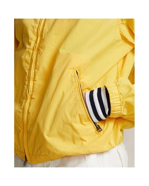 Chaqueta con capucha de sarga lavada Polo Ralph Lauren de color Yellow