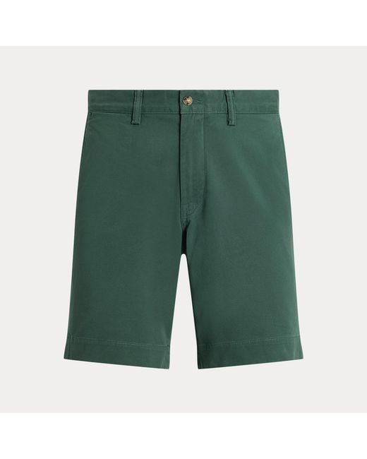 Polo Ralph Lauren Green 23 Cm Stretch Straight Fit Chino Short for men