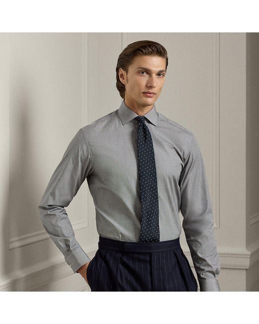 Camisa Fil-À-Fil Ralph Lauren de hombre de color Gray