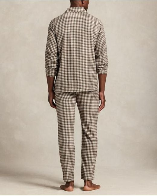 Polo Ralph Lauren Karierter Pyjama Aus Flanell in Brown für Herren