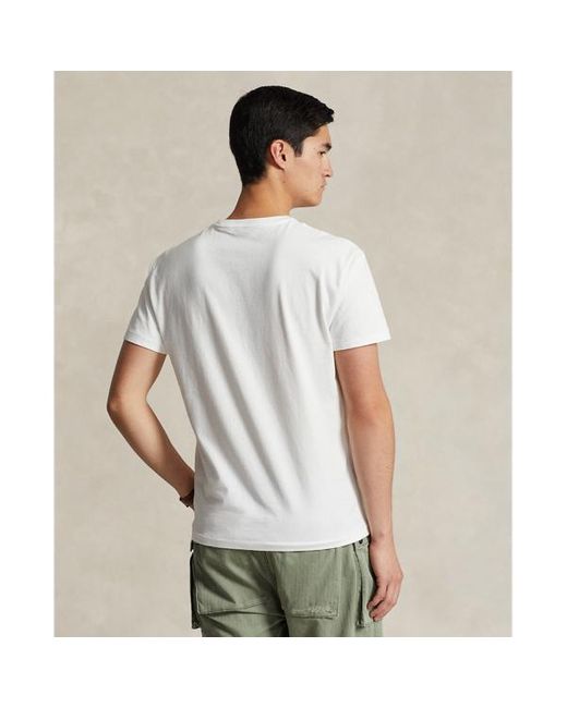 Maglietta con grafica Classic-Fit di Polo Ralph Lauren in White da Uomo