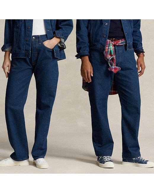 Jeans Classic Fit vintage reciclados Ralph Lauren de hombre de color Blue