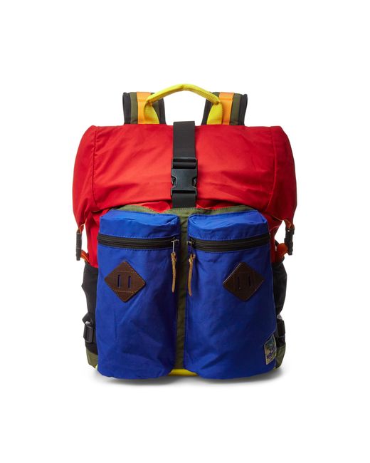 Polo Ralph Lauren Blue Lightweight Mountain Roll-top Backpack for men