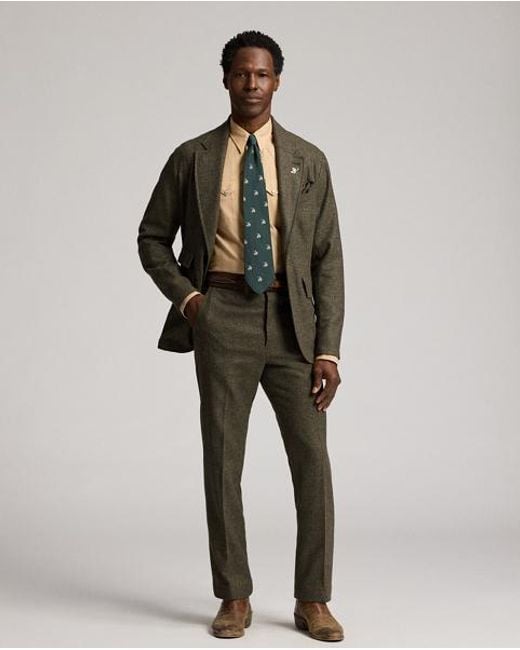 RRL Natural Slim Fit French Cuff Western Shirt for men