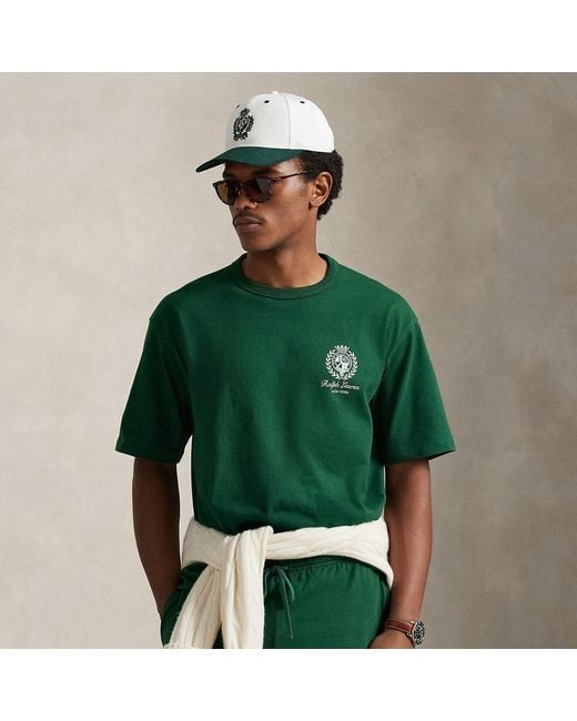 Polo Ralph Lauren Green Relaxed Fit Jersey Graphic T-Shirt for men