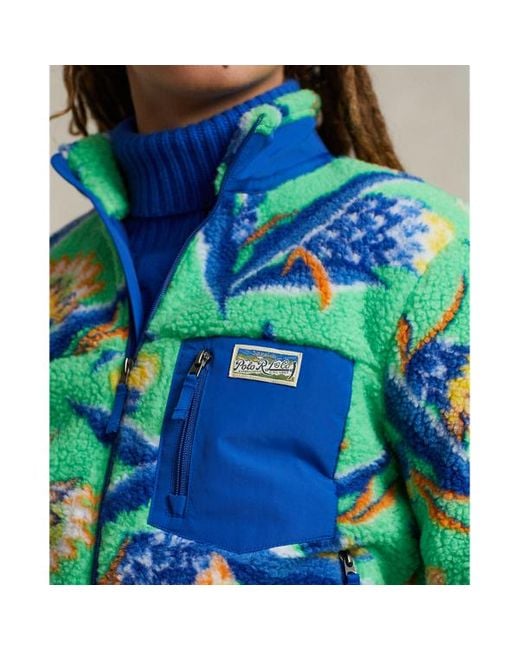 Polo Ralph Lauren Blue Floral Hybrid Jacket for men