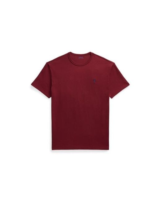 Polo Ralph Lauren Classic-Fit T-Shirt aus schwerem Jersey in Red für Herren