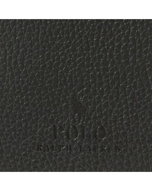 Custodia iPhone 15 Pro MagSafe in pelle di Polo Ralph Lauren in Black da Uomo