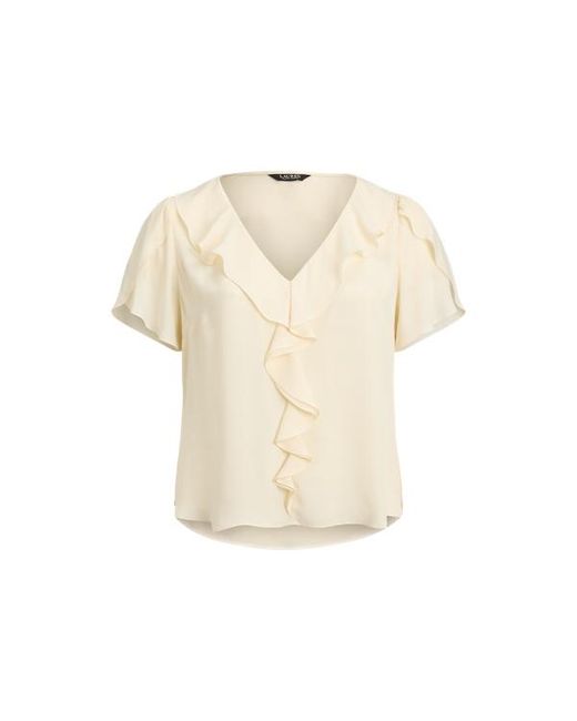 Ralph Lauren Natural Ralph Lauren Ruffle-Trim Georgette Blouse