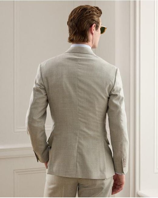 Ralph Lauren Gray Ralph Lauren Hand-Tailored Wool Flannel Suit for men