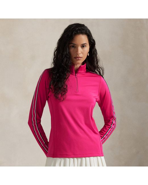 Ralph Lauren Pink Ralph Lauren Tailored Fit Interlock Quarter-Zip