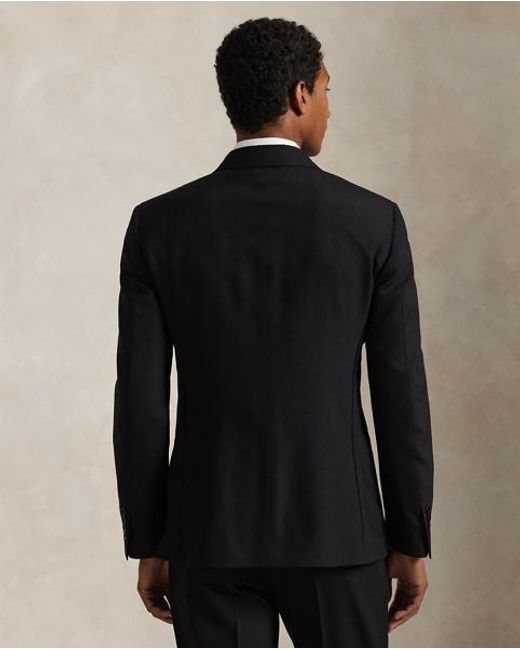 Polo Ralph Lauren Black Polo Tailored Barathea Tuxedo Jacket for men
