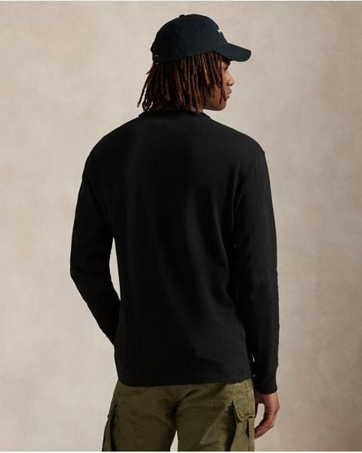 Polo Ralph Lauren Black Classic Fit Long-Sleeve T-Shirt for men