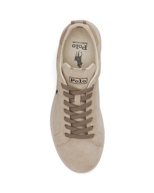 Ralph Lauren Natural Heritage Court Ii Suede Trainer for men