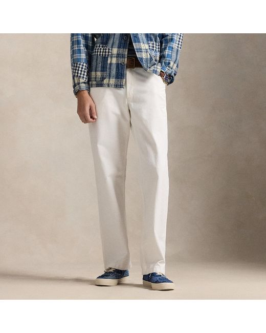 Ralph Lauren White Dungaree Fit Twill Carpenter Trouser for men