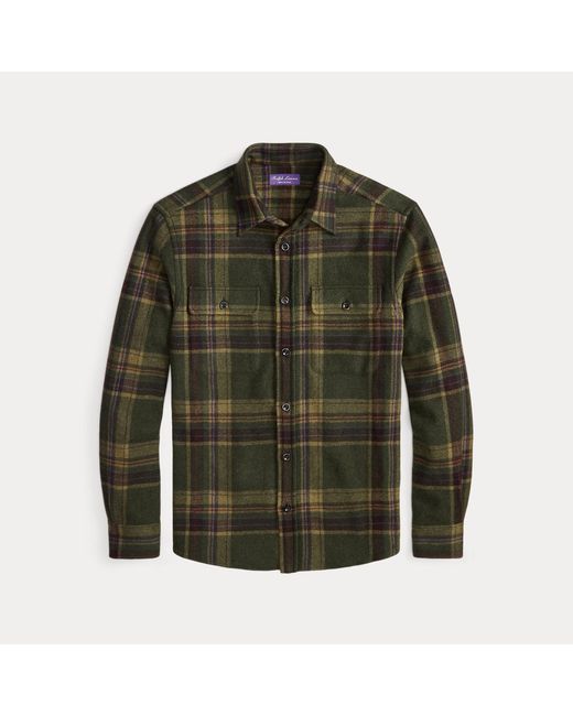 Ralph Lauren Kariertes Kaschmirhemd in Green für Herren