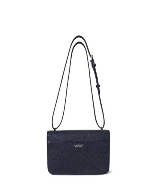 Ralph Lauren Sophee Medium Leren Tas Met Textuur in het Blue