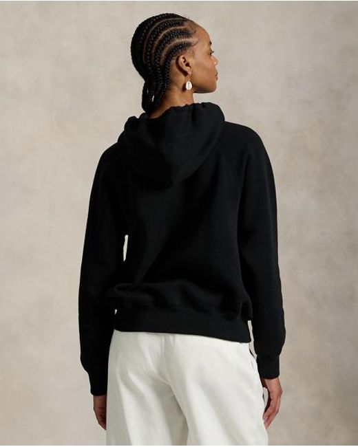 Polo Ralph Lauren Black Shrunken Fit Fleece Hoodie