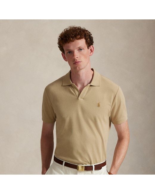 Polo Ralph Lauren Natural Custom Slim Fit Stretch Mesh Polo Shirt for men